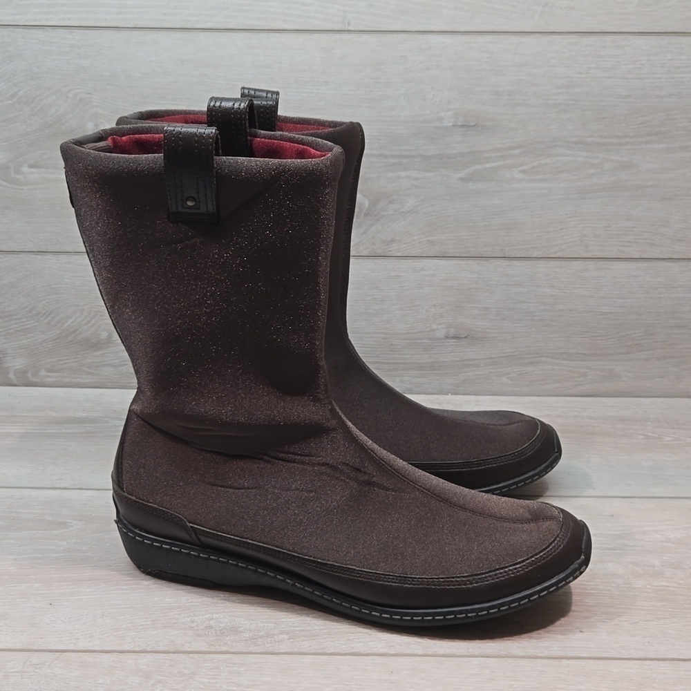 Aetrex Women Berries Neoprene Pull on Boots shoes sz 11M
